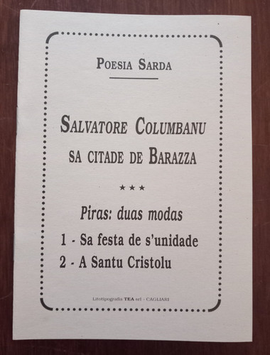 Gara poetica sarda - poetica, s